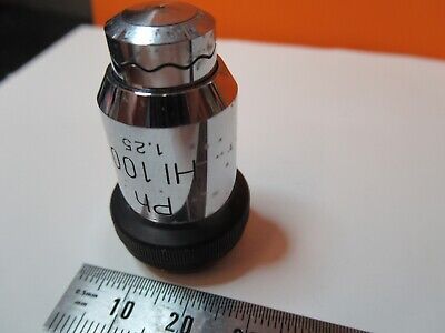 WILD HEERBRUGG SWISS PH 100X OBJECTIVE OPTICS MICROSCOPE PART AS PICTURED 14-B80