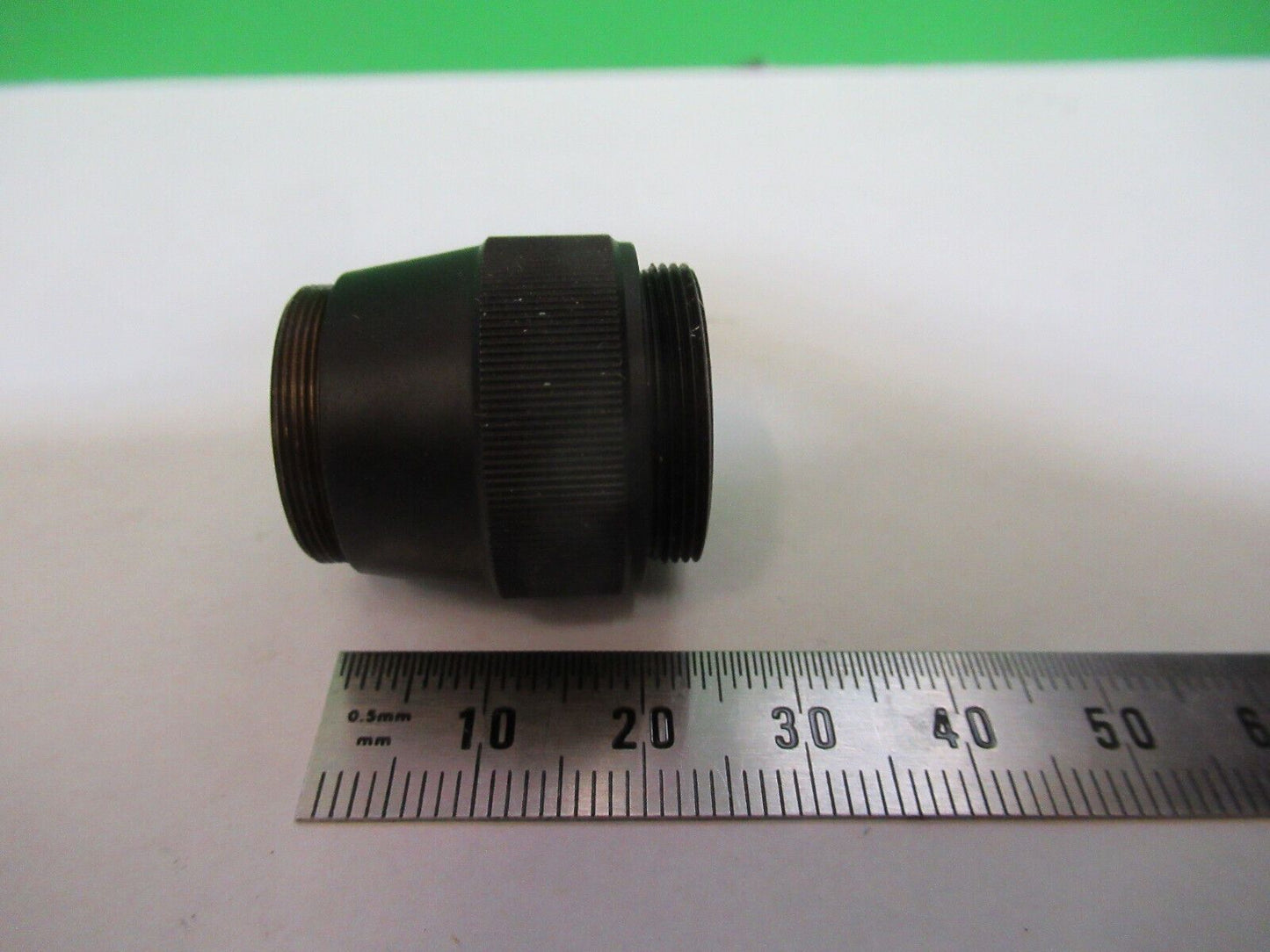 UNITRON JAPAN BRASS OBJECTIVE EXTENDER MICROSCOPE PART AS PICTURED Q7-A-50