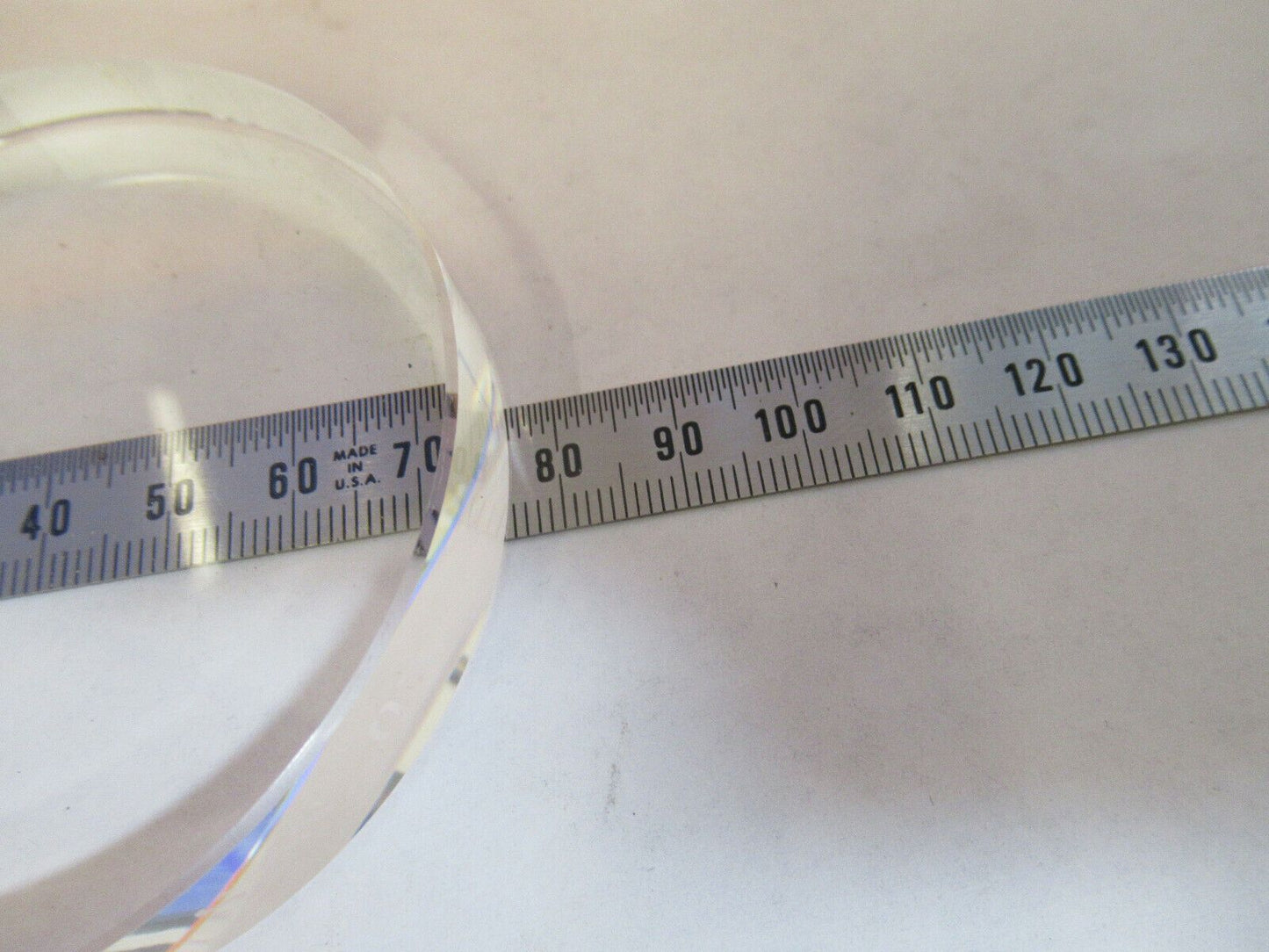 OPTICAL FUSED SILICA FLAT UNCOATED PRO OPTICS 3" DIAMETER AS PICTURED #P4-B-10