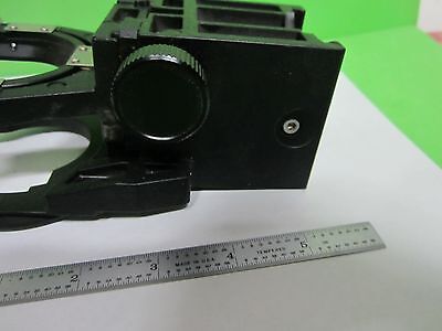 MICROSCOPE PART OLYMPUS OPTICS CONDENSER HOLDER AS IS BIN#64-10