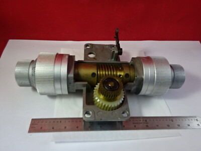 MICROSCOPE PART 020-441.031-005 KNOBS MECHANISM LEITZ GERMANY AS PICTURED &95-40