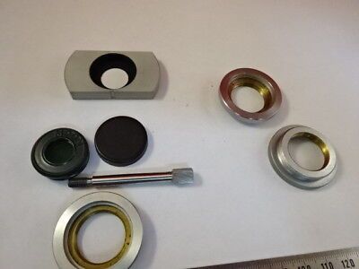 LOT MICROSCOPE PARTS ZEISS REICHERT OTHERS ETC OBJECTIVE ADAPTER OPTICS &94-A-24