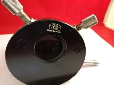 CARL ZEISS GERMANY FILTER DIAPHRAGM PHOTOMIC MICROSCOPE PART OPTICS AS IS 4V-A-5