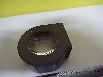 MICROSCOPE PART ILLUMINATOR LENS [chip on edge] OPTICS AS IS BIN#X6-26