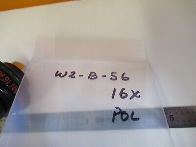 ZEISS GERMANY OBJECTIVE EPIPLAN 16X POL DIC MICROSCOPE PART AS PICTURED &W2-B-56