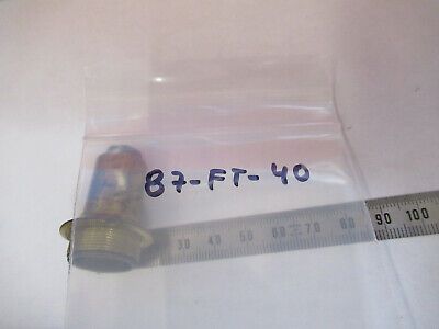 ANTIQUE BRASS LENS OPTICS OBJECTIVE MICROSCOPE PART LONDON AS PICTURED &87-FT-40