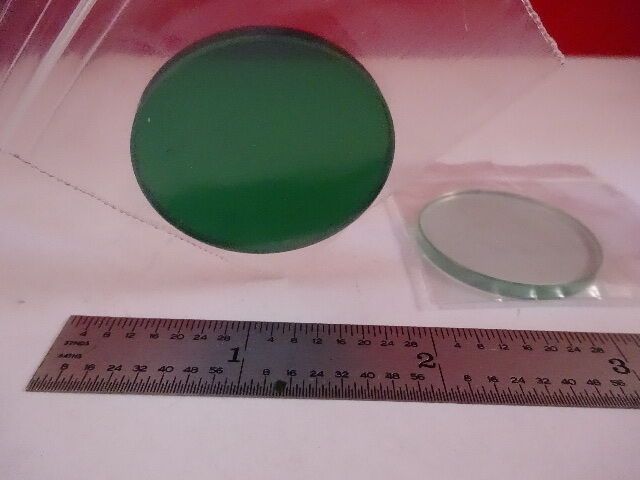 MICROSCOPE PART ZEISS GERMANY FILTER LOT ILLUMINATOR OPTICS AS IS #M2-B-70