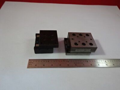 LOS 2 EA STEEL POSITIONING STAGE GLEITLAGER für OPTICS FIXTURE #94-08