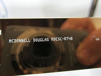 VINTAGE McDONNELL DOUGLAS OPTICAL COMPONENT MASK AS IS OPTICS BIN#R4-04