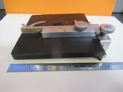 REICHERT AUSTRIA SPECIMEN XY STAGE TABLE MICROSCOPE PART AS PICTURED &1E-C-54