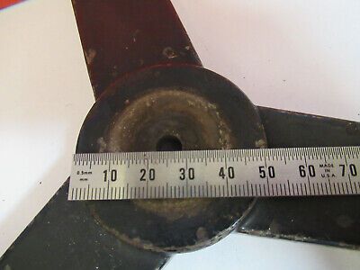 ANTIQUE BAUSCH LOMB BRASS TRIPOD BASE FRAME MICROSCOPE PART AS PICTURED cB7-A-27