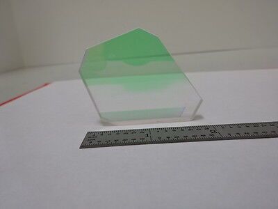 TRUNCATED COATED GLASS TRAPEZOID WINDOW OPTICS OPTICAL AS PICTURED &J4-A-17