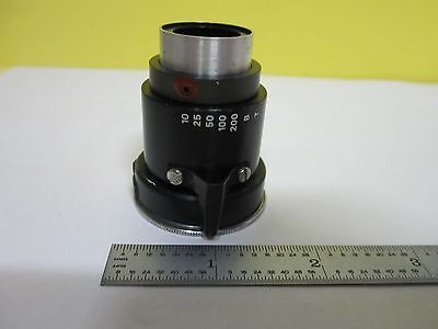 MICROSCOPE PART OPTICAL SHUTTER + LENS OPTICS AS IS BIN#U1-11