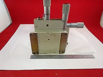 LINE TOOL FOUR MICROMETERS STAGE POSITIONING FOR OPTICS AS IS BIN#C9-A-01