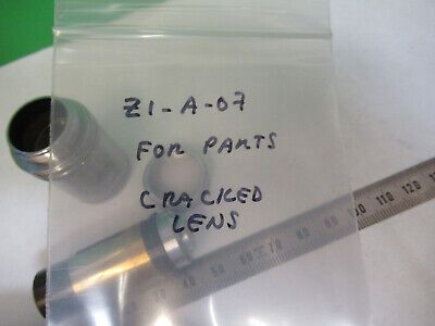 FOR PARTS cracked LEITZ 160X OBJECTIVE MICROSCOPE PART AS PICTURED &Z1-A-07