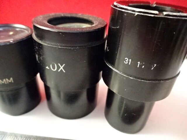 FOR PARTS LOT 7 EA EYEPIECES LEITZ + AO MICROSCOPE PART OPTICS AS IS &U7-B-41