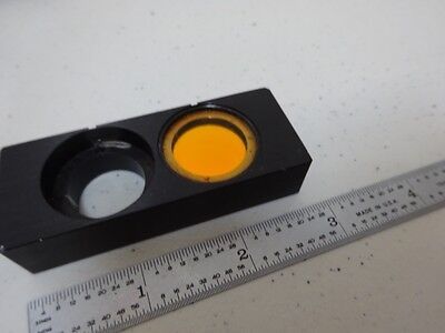 MICROSCOPE PART DICHROIC FILTER SLIDE OPTICS AS IS BN#N6-95