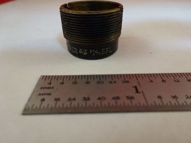 MICROSCOPE PART GAERTNER 48 mm OBJECTIVE OPTICS AS IS #31-C-94