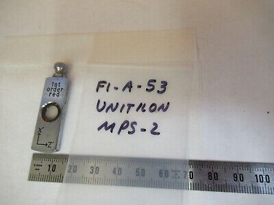 UNITRON JAPAN POL 1st ORDER RED SLIDE MICROSCOPE PART AS PICTURED &F1-A-53A