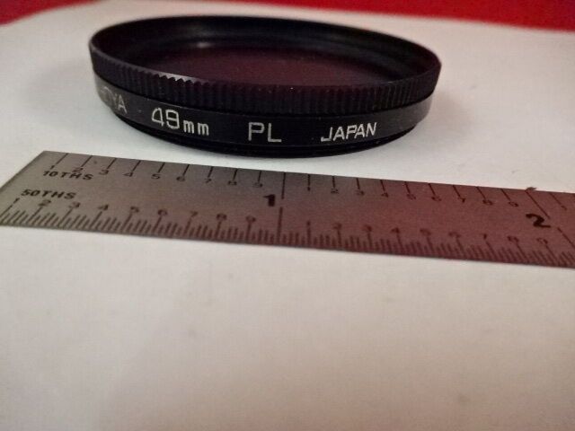 OPTICAL HOYA 49 mm PL JAPAN FILTER OPTICS AS IS #R6-B-56