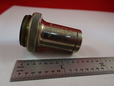 VINTAGE APOCHROMAT ZEISS OBJECTIVE 90X HI OPTICS MICROSCOPE PART AS IS &33-A-20