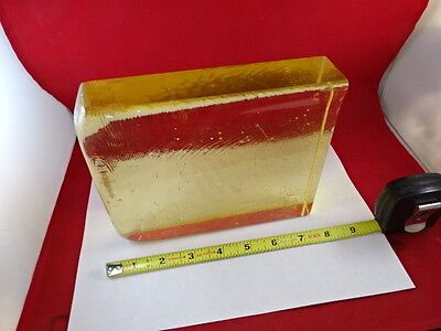 HUGE OPTICAL PHOSPHATE HEAVY GLASS BLOCK for OPTICS AS PICTURED &IL-74-30