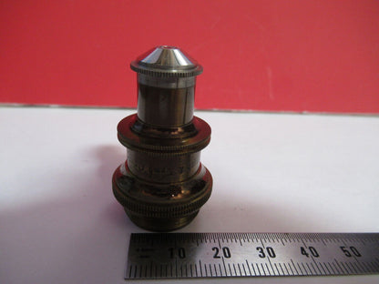 ANTIQUE BRASS OBJECTIVE BAUSCH LOMB 1/6  MICROSCOPE OPTICS AS PICTURED Q2-43