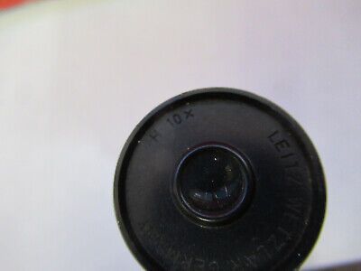 VINTAGE LEITZ WETZLAR 10X EYEPIECE LENS MICROSCOPE PART AS PICTURED  &B3-B-10