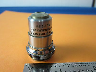 MICROSCOPE OBJECTIVE 10X DIVISIBLE BAUSCH LOMB OPTICS BIN#6V-34