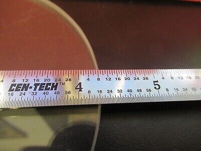 FOR PARTS OPTICAL HUGE GLASS PLATE 4.25" DIAMETER OPTICS AS PICTURED &Q1-A-96