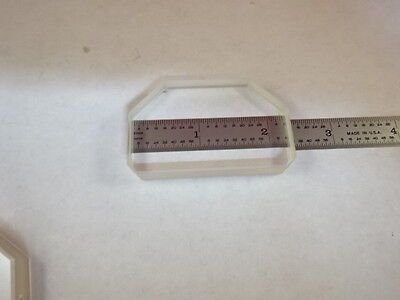 OPTICAL TRUNCATED BK7 GLASS BRICK [chips on edge] LASER OPTICS AS IS B#U3-B-25