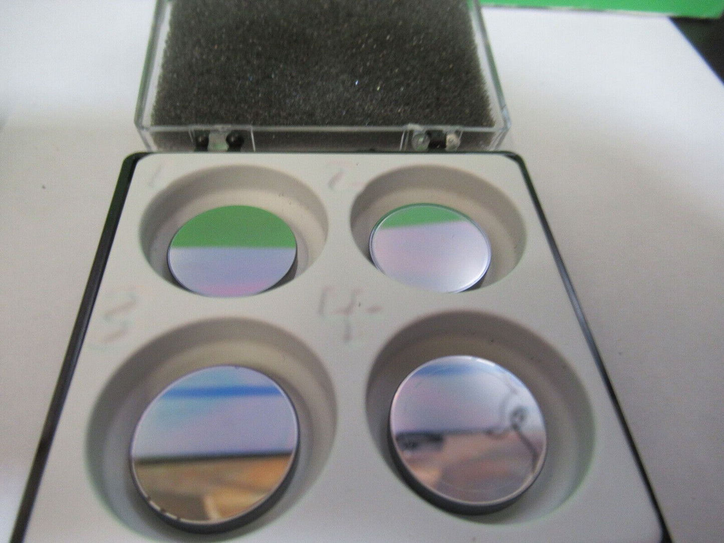 OPTICAL SILICON METAL LENSES LOT INFRARED LASER OPTICS AS PICTURED &H3-A-81