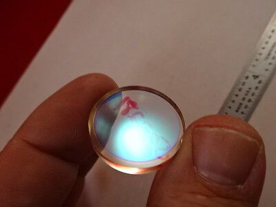 OPTICAL COATED BK7 GLASS LENS BLANK LASER OPTICS AS IS B#T3-F-15