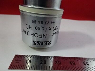 ZEISS GERMANY OBJECTIVE NEOFLUAR HD 100X 442384 EPI MICROSCOPE PART OPTICS 98-46