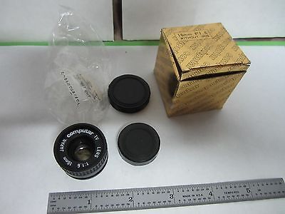 MICROSCOPE PART CAMERA LENS COMPUTAR TV 16 mm AS IS  BIN#S2-24