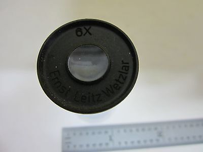 MICROSCOPE PART EYEPIECE 6X LEITZ GERMANY OPTICS AS IS BIN#U1-51