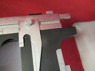 LEITZ GERMANY MICROSCOPE PART SPECIMEN STAGE TABLE MICROMETER AS PICTURED 8-A-11