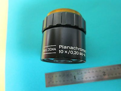 MICROSCOPE OBJECTIVE AUS JENA GERMANY EPI 10X INFINITY CORRECTED OPTICS BN#B3-10