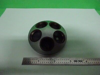 MICROSCOPE PART LEITZ GERMANY NOSEPIECE AS IS #H1-B-05