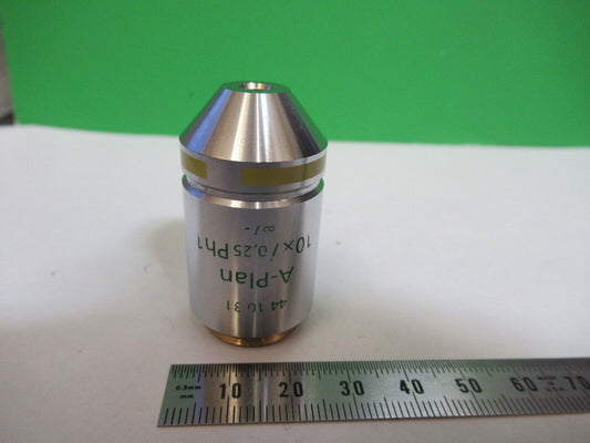 ZEISS OBJECTIVE 10X INFINITY PH1 441031 MICROSCOPE PART AS PICTURED P2-B-35