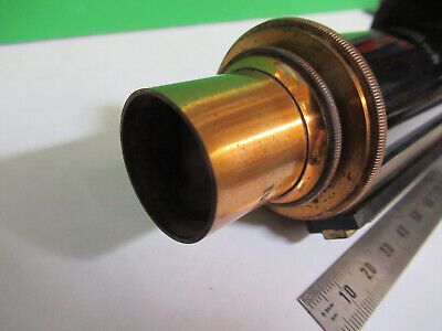 ANTIQUE BRASS TUBUS + NOSEPIECE BAUSCH LOMB MICROSCOPE PART AS PICTURED &Q9-A-37