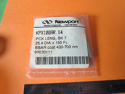 OPTISCHE NEWPORT BK7 PLANO-KONVEXLINSE 1" DURCHMESSER FL 150 mm LASEROPTIK BIN#D7