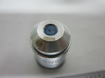 MICROSCOPE PART LEITZ GERMANY 10X OBJECTIVE  OPTICS AS IS BIN#Q7-10