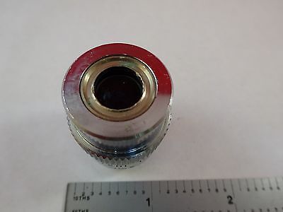 MICROSCOPE PART OBJECTIVE LEITZ GERMANY 10X NPL OPTICS AS IS BIN#R2-C-18