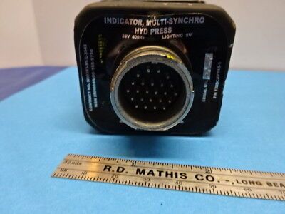 AIRCRAFT PART GENERAL AERO HYD PRESSURE MULTI SYNCHRO INDICATOR AS IS #90-A-30