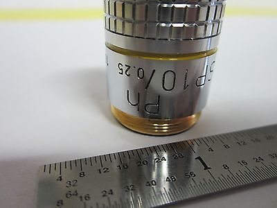 OPTICAL MICROSCOPE PART OBJECTIVE 10X PHASE OPTICS BIN#C7-88