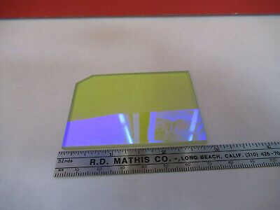 OPTICAL DICHROIC COATED GLASS PLATE OPTICS AS PICTURED &13-FT-11