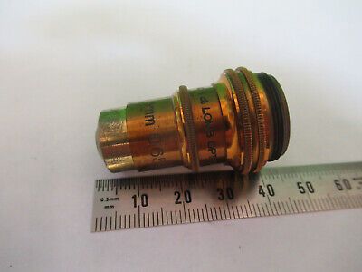 ANTIQUE BRASS BAUSCH LOMB OBJECTIVE MICROSCOPE PART AS PICTURED &Q9-A-115