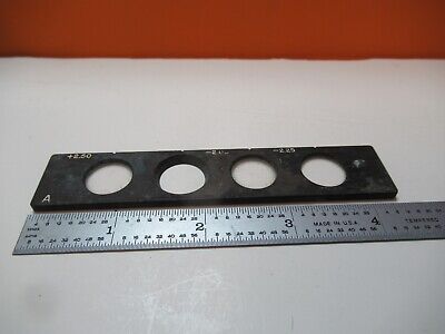 FOR PARTS ANTIQUE MICROSCOPE PART SLIDE "A" RARE UNKNOWN AS PICTURED &16-B-85