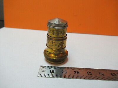 ANTIQUE RJ BECK UK BRASS OBJECTIVE MICROSCOPE PART AS PICTURED P9-A-62